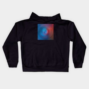 Blue and Red Gradation Kids Hoodie